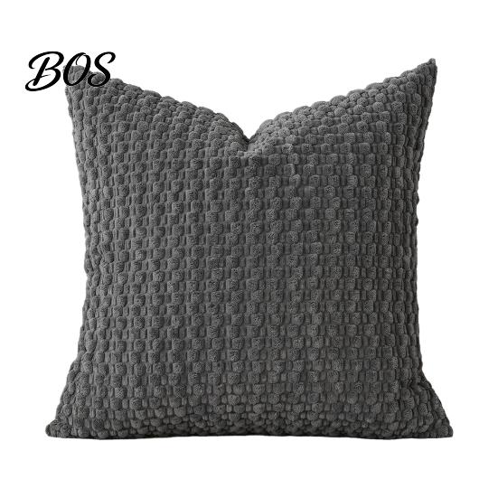 Living Room Cushion Cover Solid Color Bubble Pillow Cover, Soft Breathable Throw Case, Modern Minimalist Home Pillowcase Decor, Farmhouse Cases