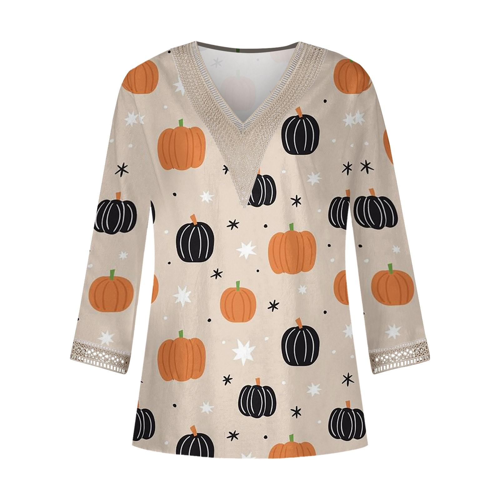 Женский модный повседневный топ с v-образным вырезом и укороченными кружевными рукавами — фото 5