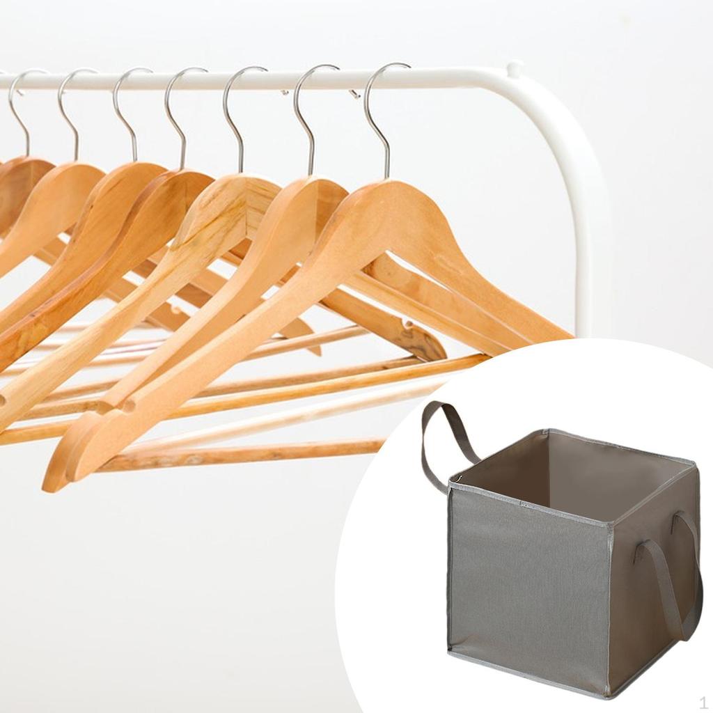 Rigid Clothes Hanger Organizer Bag Case Space Saving Storage Box with Dustproof Lid for