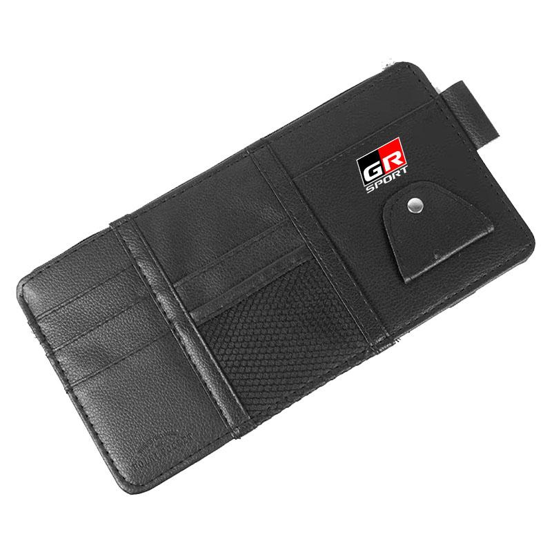 Car Sun Visor Point Type Multi-function Storage Bag Car Accessories for Toyota TRD GR Chr Corolla Camry Rav4 Yaris Hilux Prius Fortuner
