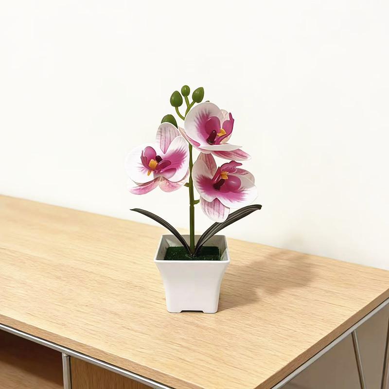 Butterfly Orchid Artificial Plant With Plastic Material For Home Decor And Photography Props