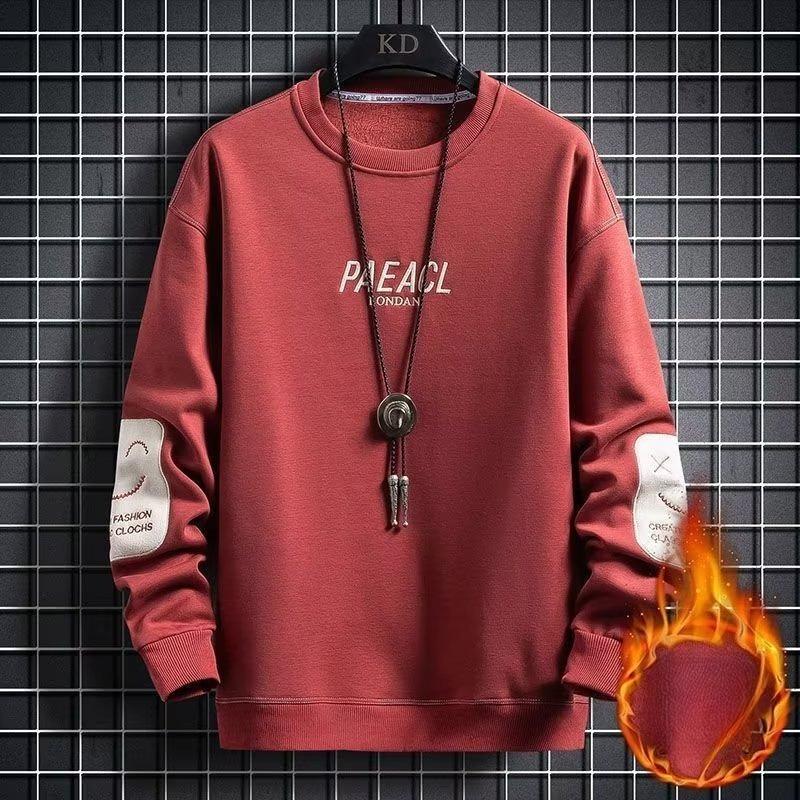Men'S Long-Sleeved T-Shirt Spring And Autumn Tide Brand Trend Loose Hong Kong Style Sweater Men'S Bottoming Shirt Wear-Resistant Clothes