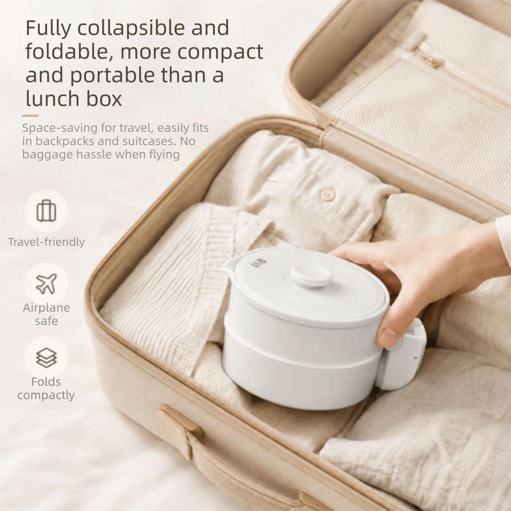 Thickened Silicone Electric Kettle Touch Control Travel Water Boiler Portable Kettle Household