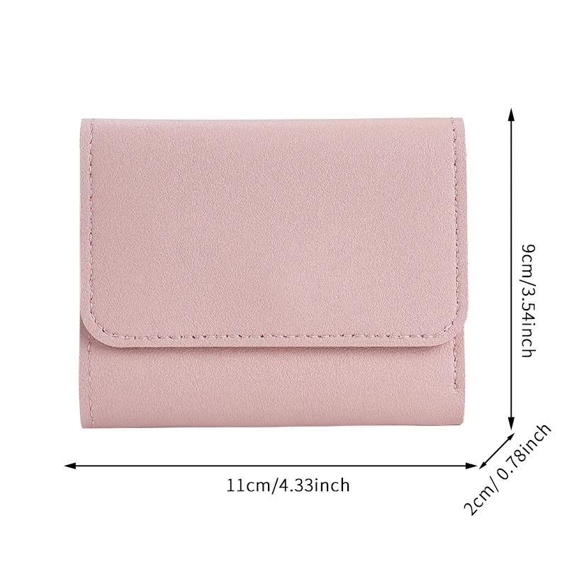 Simple Short Women Wallets High Quality Card Holder Large Capacity Female Coin Purses Small Card Bag Wallet For Girls Purses
