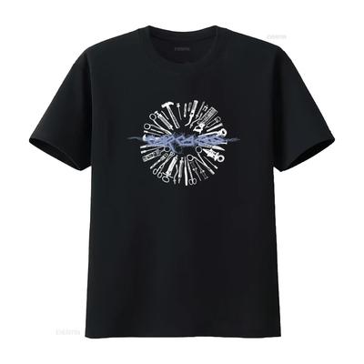 Carcass British Extreme Metal Band Tools Pattern T Shirt for Fashion Vintage Washed Fashion Breathable Homme Stretched