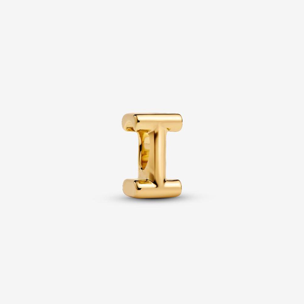 Brand New 26 Letters Ideal Designed For Authentic Original Beaded Bracelet High Quality Fine Jewelry Women's Copper Metal Pendant Bead Component Bead