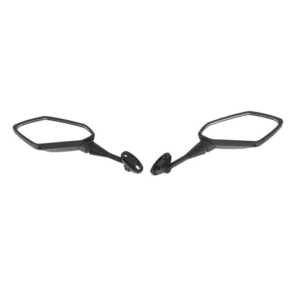 1 Pair Motorcycle Rearview Mirror Wide Vision Adjustable Flexible Handlebar Side Mirror for Motorbike