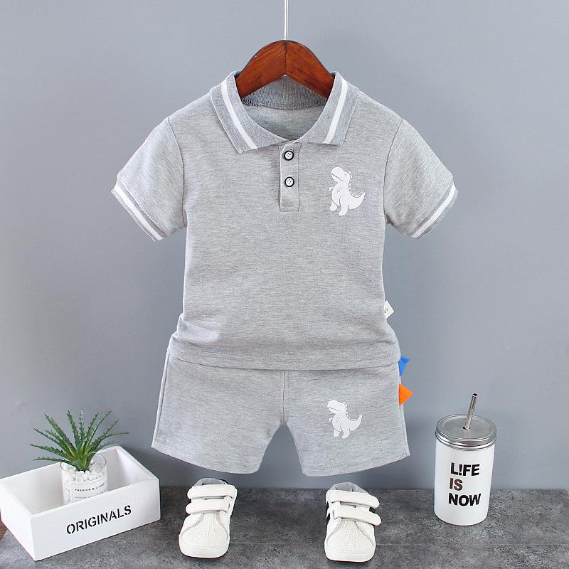 Toddler Boys' Summer Polo Shirt & Shorts Set: Infant Children's Outfit