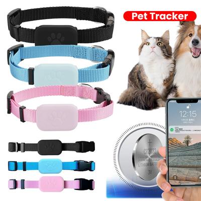 Pet GPS Tracker with Adjustable Collar Dog Tracker Smart Pet Locator for Cats and Dogs