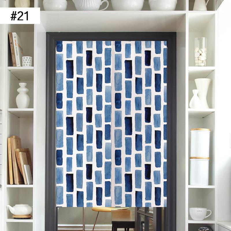 Japanese Door Curtain Screen Cotton Linen Kitchen Doorway Divider Room Partition Bathroom Bedroom Porch Half Curtain Noren
