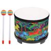 Kids Drum 8 Inch Drum For Baby Educational Wooden Sound Toy Instrument With 2 Mallets For Children Boys Girls Birthday Christmas