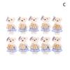 10PCS 10cm Plaid Bear Bouquet Small Bear Couple Bear Gift Packaging Wedding Gift Birthday Present