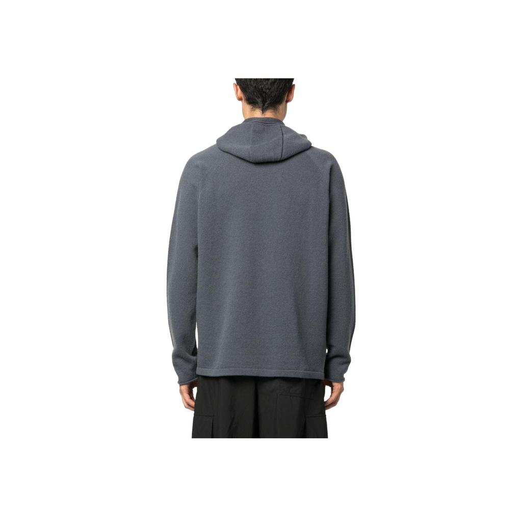 Stone Island Hooded Solid Color Long Sleeve Sweatshirt Men sweatshirt Gray 7915550GA-V0062