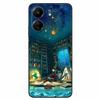 For Xiaomi Redmi 13C 4G Case Animals Painted Black Bumper Silicon TPU Coque for Redmi13C 4G 13 C Shockproof Covers Wolf Soft Bag