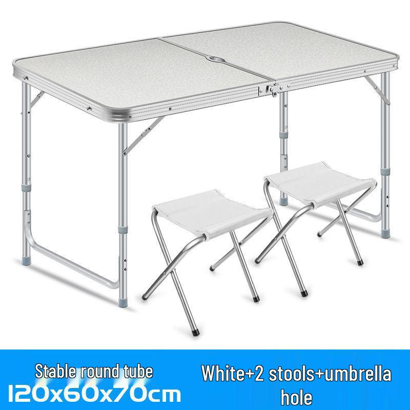 Portable Outdoor Folding Table & Chairs for Street Vendors and Camping