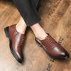 Brand men leather shoes Outdoor Comfortable and Breathable Design  men's Black for driving office and walking Casual shoes
