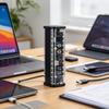 PD100W Super Fast Charging Power Bank Case with Transparent Case 21700 Battery Holder Adjustable DC Voltage for Multiple Devices