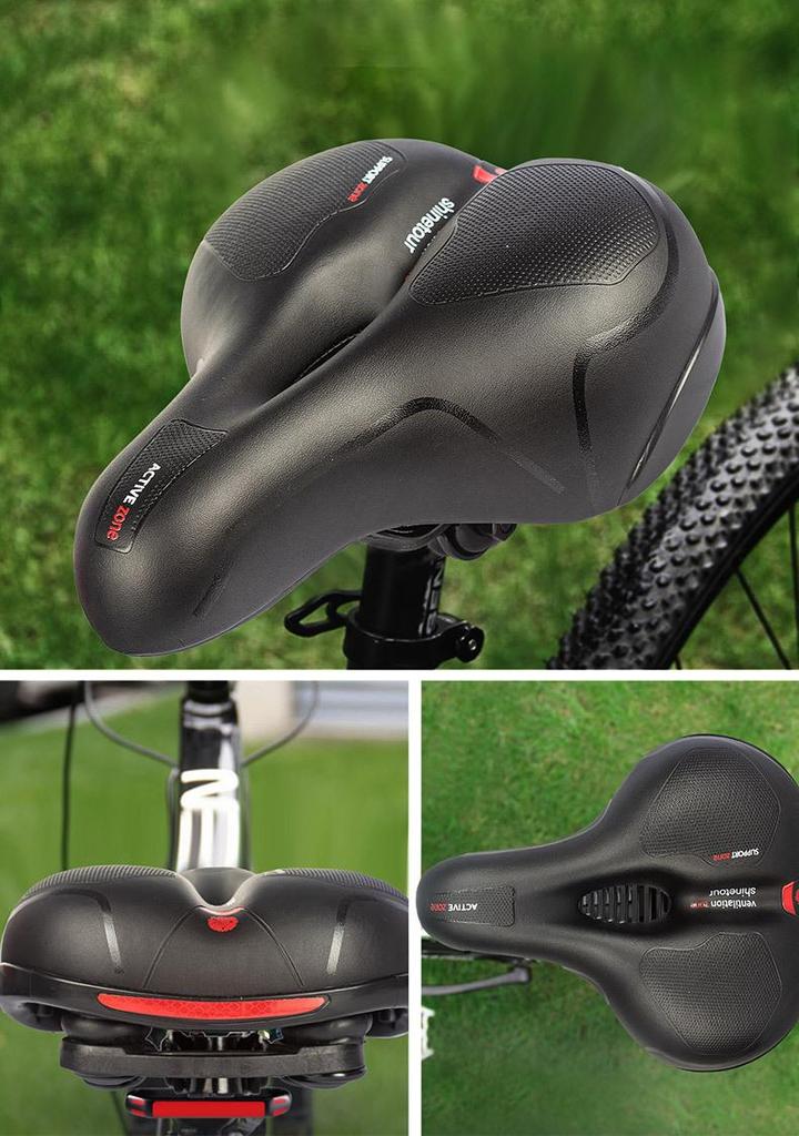Super Soft Shock-Absorbing Mountain Bike Seat Cushion with Breathable Hollow Design
