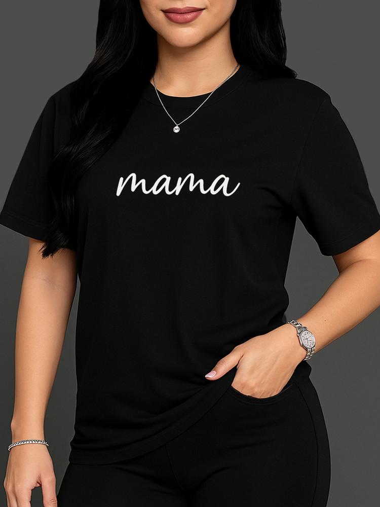 Mama Script T-Shirt Minimalist Mother s Day Gift Tee Casual & Chic Look Unisex T-Shirt M