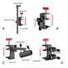 Aluminum Alloys Fishing Rod Stand Fishing Rod Corner Turret Frame Tube Fixing Clip Fishing Platform Stand Enduring