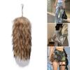 Trendy Foxes Tail Key Holder Accessory Sturdy Plush Synthetic Leather Bag Ornament Portable for Stylish Ladies Women