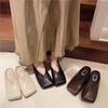 2025 Spring and Summer New One-pedal Bag Head Half Slippers Outer Wear Women's Shoes Shallow Mouth Comfortable Versatile Soft Flat Sole Shoes