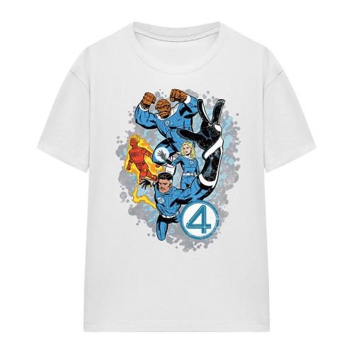 Fantastic Four Womens/Ladies The First Family Together T-Shirt