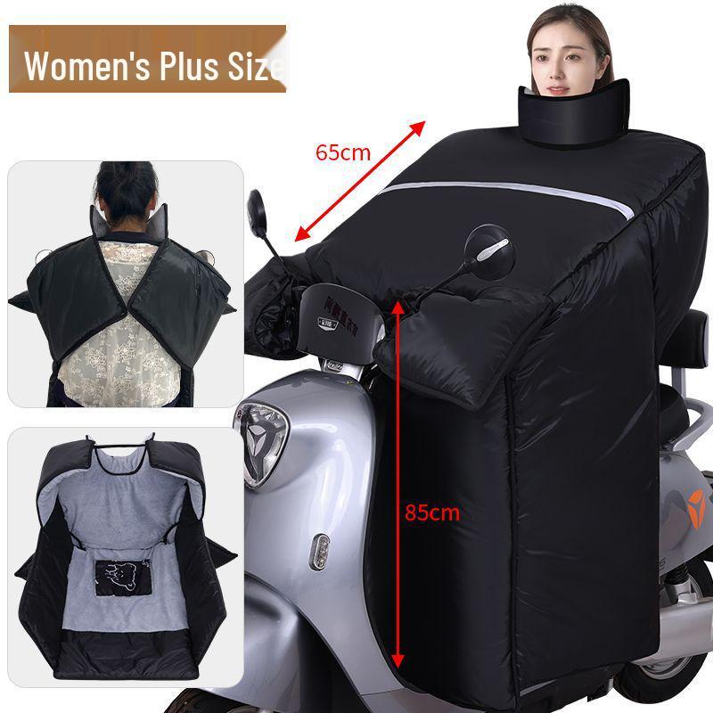 Extra großer, fleecegefütterter, winddichter und wasserdichter Winterschutz für Dreirad/Motorrad