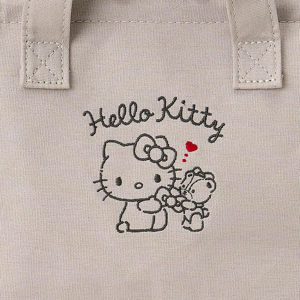 Sanrio Hello Kitty Wire-Framed Insulated Lunch Bag with Gusset, Lunch Box Holder, Lunch Tote, 298352