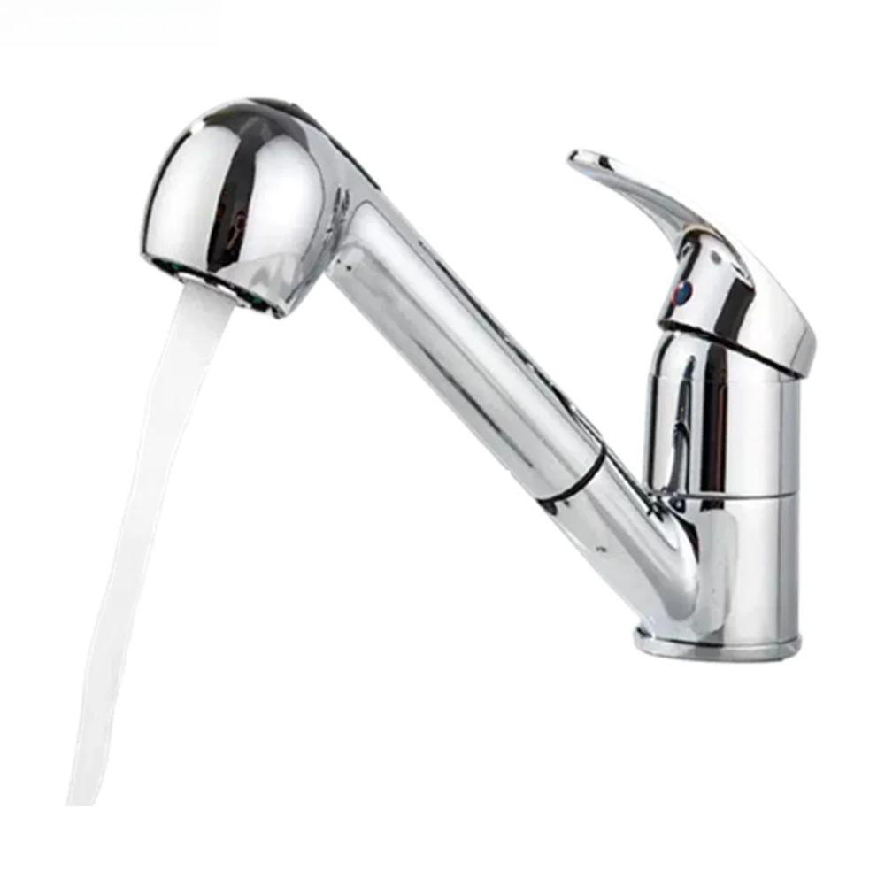 

ALWAYSME Pull-Out Faucet - Durable & Leak-Proof for RV/Camper/Boat/Marine Yacht серебряный