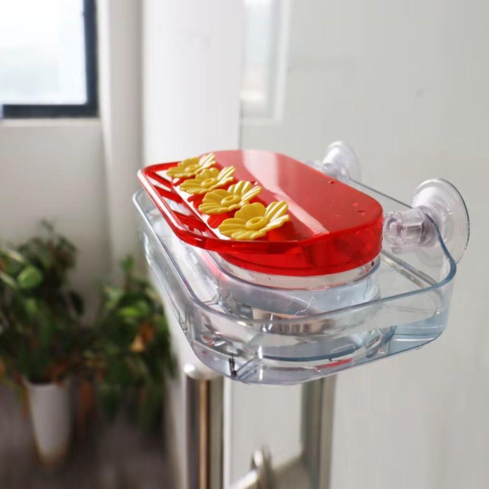 Suction Cup Hummingbird Feeders With 4 Feeding Ports Refillable Hummingbird Water Dispenser Visible Window