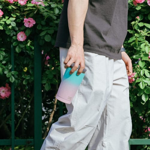 BOTTLE BOTTLE Tumbler with Lid, Spill-Resistant, 600ml Large Capacity Water Bottle, Double-Walled Stainless Steel Coffee Bottle, Vacuum Insulated, Kee