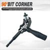 Self-Locking 90 Degree Right Angle Screwdriver Holder Drive Bit Angle Extension Electric Screw Driver Angle Driver Tools