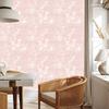 Koraal, wit en perzik glitter behang voor woonkamer en slaapkamer 50x1000