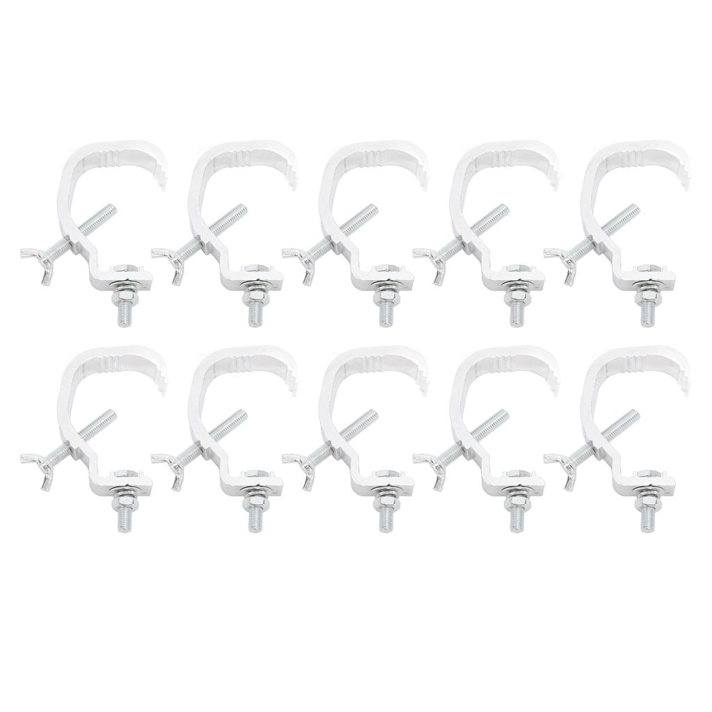 Stage Light Clamp Safe Large Load Bearing Cast Aluminum Stage Lamp Hook Kit for Moving Head Light 10pcs