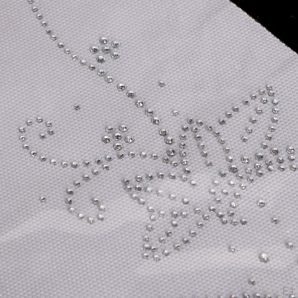 Toppe per vestiti con stampa applique con strass