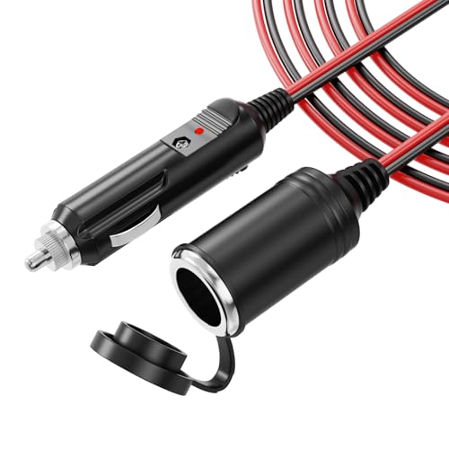 

Outtag Удлинитель прикуривателя 3,5 м Совместим с 12 В/24 В Автомобильный шнур питания Автомобильный адаптер прикуривателя Удлинитель прикуривателя