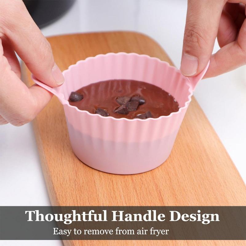 4PCS New Products Hot Sale Air Fryer Silicone Baked Egg Cup Boiled Egg Mould Thickened