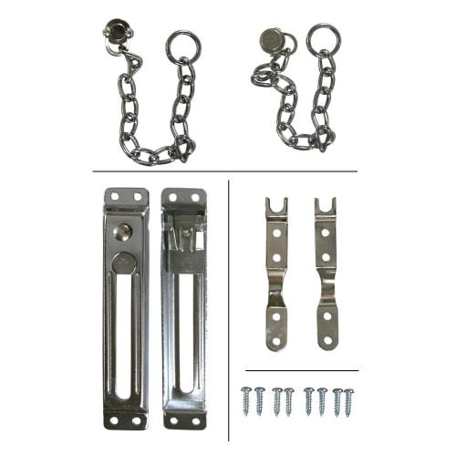 Waki Sangyo Heavy Duty Chrome Door Chain for Front Door Security, VA-254