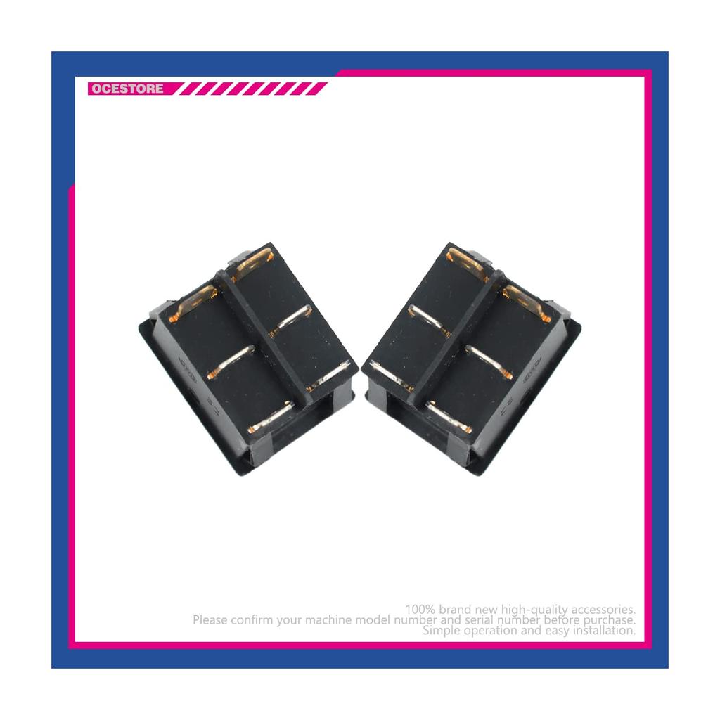 OCESTORE 2Pcs for Boat Rocker Switch AC 16A/250V 20A/125V Double Light 6 Pin SPST ON/Off 2 Way Boat Rocker Switch