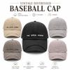 Vintage Distressed Baseball Cap 100% Cotton Twill Washed Unisex Dad Hat Custom Embroidery Casual Sports Cap