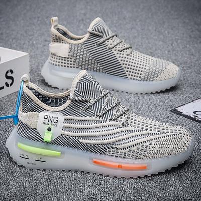 2025 New Spring and Summer Fly-woven Shoes Trendy Coconut Shoes Platform Men's Shoes Casual Sports Breathable Student Jelly Trendy Shoes