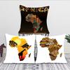1Pc Map Of Africa Geometrics Pillow Case Square Bedroom Sofa Leisure Comfort Cushion Car Living Room Home Decoration