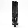 Women Pointed Toe Lace Spike Heels Punk Med Heels Boots Shoes