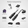 Dual Shielded XLR Male to Female Audio Cable, All Metal Gold Plated Connectors Balanced XLR Mic Cord for Microphone, Mixer, Speaker, Audio Recorder