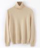2025 Autumn/Winter Women's Solid Color Cashmere Lapel Sweater - Seven Gauge Double Ply Thickened Knit Base Layer