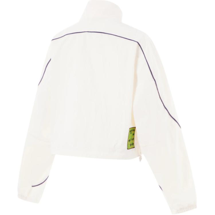 Li-Ning Fitness Series Loose Simple Windbreaker Women Outerwear Off-White AFDU160-3