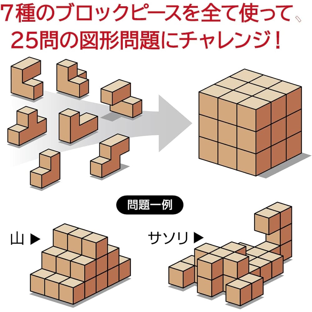 Hanayama Puzzle Exercise Soma Cube Age 6+ Educational Toy