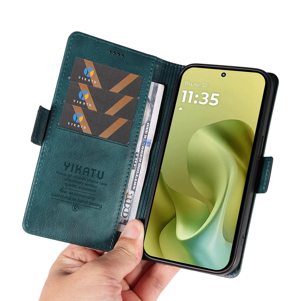 For Motorola Moto G86 5G Case YIKATU YK-007 Litchi Texture PU Leather Wallet Phone Cover
