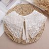 Flower Polyester Neckline Clothing Sewing Supplies Hollow Lace Material Lace Collar Skirt Shawl Wedding Dress Supplies